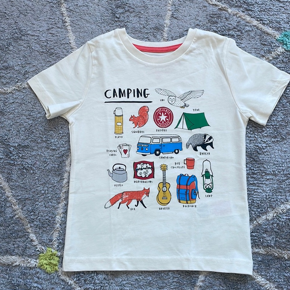 NWOT Mini Boden unisex Tshirt 4-5y